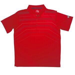 Mens Red Polo Golf Shirt XL Athleisure Activewear Pointe Club Florida Sport Prep